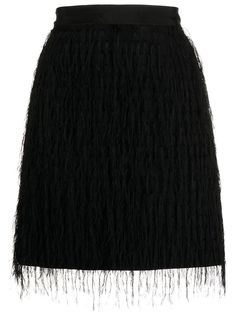 Pinko юбка мини с бахромой