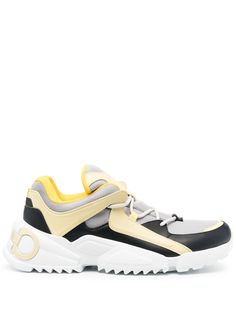 Salvatore Ferragamo кроссовки с контрастными вставками