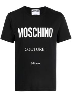 Moschino футболка с логотипом Couture