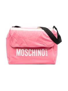 Moschino Kids пеленальная сумка с логотипом