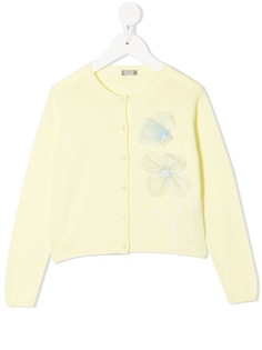 Il Gufo кардиган с цветочной вышивкой