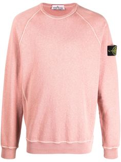Stone Island толстовка с нашивкой-логотипом