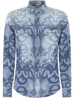 Dolce & Gabbana джинсовая рубашка с логотипом