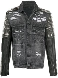 Philipp Plein джинсовая куртка с заклепками