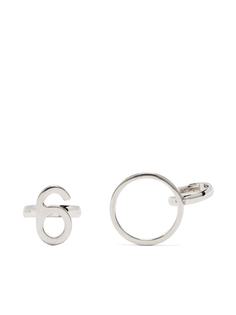 MM6 Maison Margiela серьга-кафф с логотипом