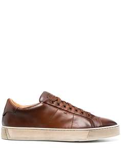 Santoni кроссовки на шнуровке