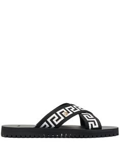 Versace сандалии с узором Greca