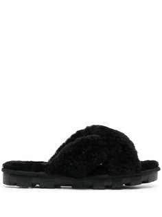 UGG пушистые шлепанцы