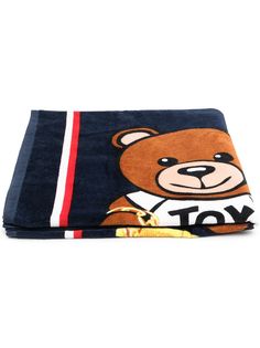 Moschino Kids полотенце с принтом Teddy Bear