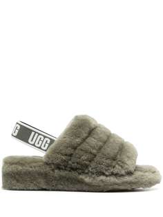 UGG пушистые сандалии
