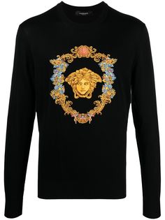 Versace толстовка с вышивкой Medusa