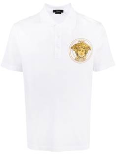Versace рубашка поло с вышивкой Medusa