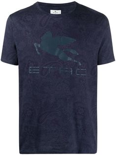 Etro футболка с логотипом