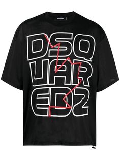 Dsquared2 футболка свободного кроя с логотипом