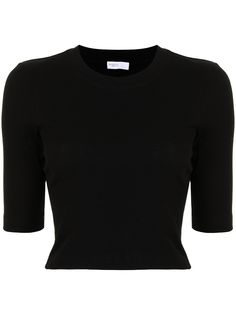 Rosetta Getty укороченный топ с короткими рукавами