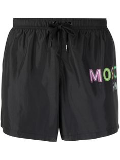 Moschino плавки-шорты с вышитым логотипом
