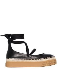 Prada эспадрильи на платформе