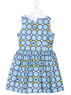 Simonetta платье ампирного силуэта с геометричным принтом