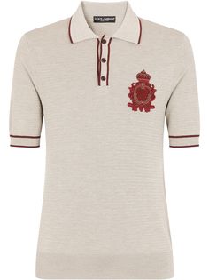 Dolce & Gabbana рубашка поло с вышитым логотипом