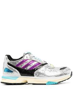 adidas кроссовки с эффектом металлик