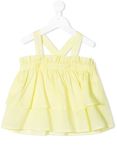 Il Gufo блузка без рукавов с оборками