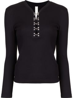 Dion Lee топ хенли с длинными рукавами