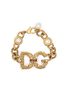 Dolce & Gabbana цепочный браслет с логотипом