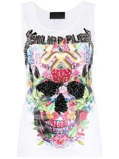 Philipp Plein декорированный топ