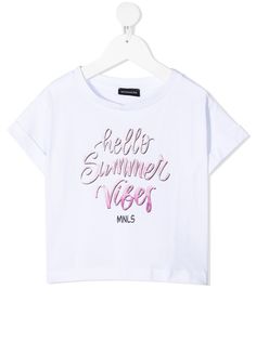 Monnalisa футболка с принтом Summer Vibes