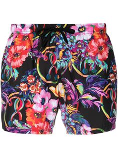 Moschino плавки-шорты с цветочным принтом