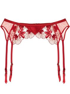 Fleur Du Mal пояс для чулок Violet