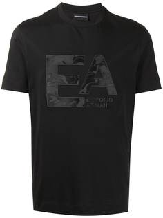 Emporio Armani футболка с вышитым логотипом