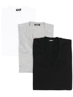 Dsquared2 футболка с V-образным вырезом и логотипом