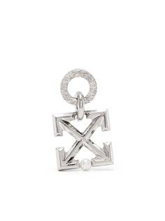 Off-White ARROW MONO EARRING SILVER NO COLOR