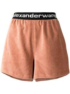 Alexander Wang вельветовые шорты с логотипом