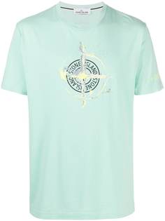 Stone Island футболка с круглым вырезом и логотипом