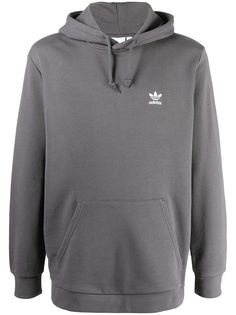adidas худи с кулиской и вышитым логотипом
