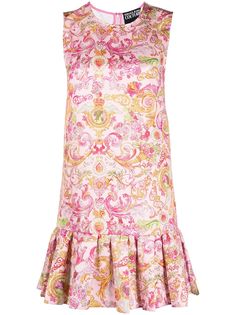Versace Jeans Couture короткое платье с принтом Barocco