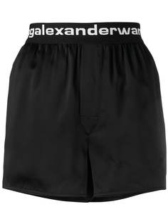 Alexander Wang шорты с логотипом на поясе