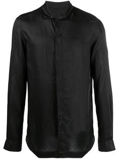 Rick Owens рубашка с косым воротником