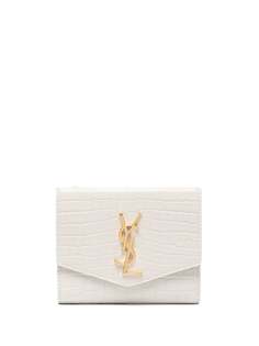 Saint Laurent кошелек с клапаном и монограммой