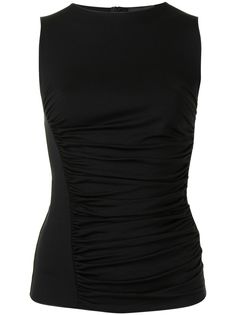 Emporio Armani топ без рукавов со сборками