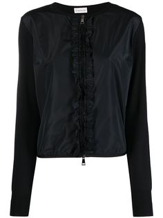 Moncler куртка с оборками и вставками