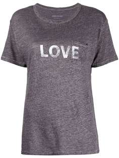 Zadig&Voltaire футболка Amber с принтом Love