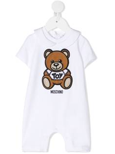Moschino Kids комбинезон для новорожденного Teddy Bear с короткими рукавами