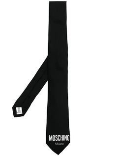 Moschino галстук с логотипом