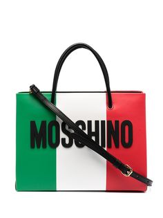 Moschino сумка-шопер Italian с логотипом