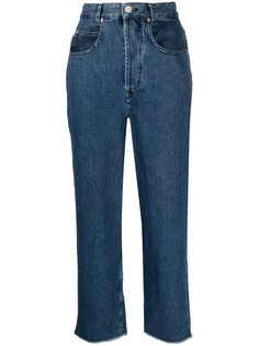 Isabel Marant укороченные джинсы с завышенной талией