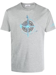 Stone Island футболка с круглым вырезом и логотипом