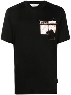 Z Zegna футболка с короткими рукавами и графичным принтом